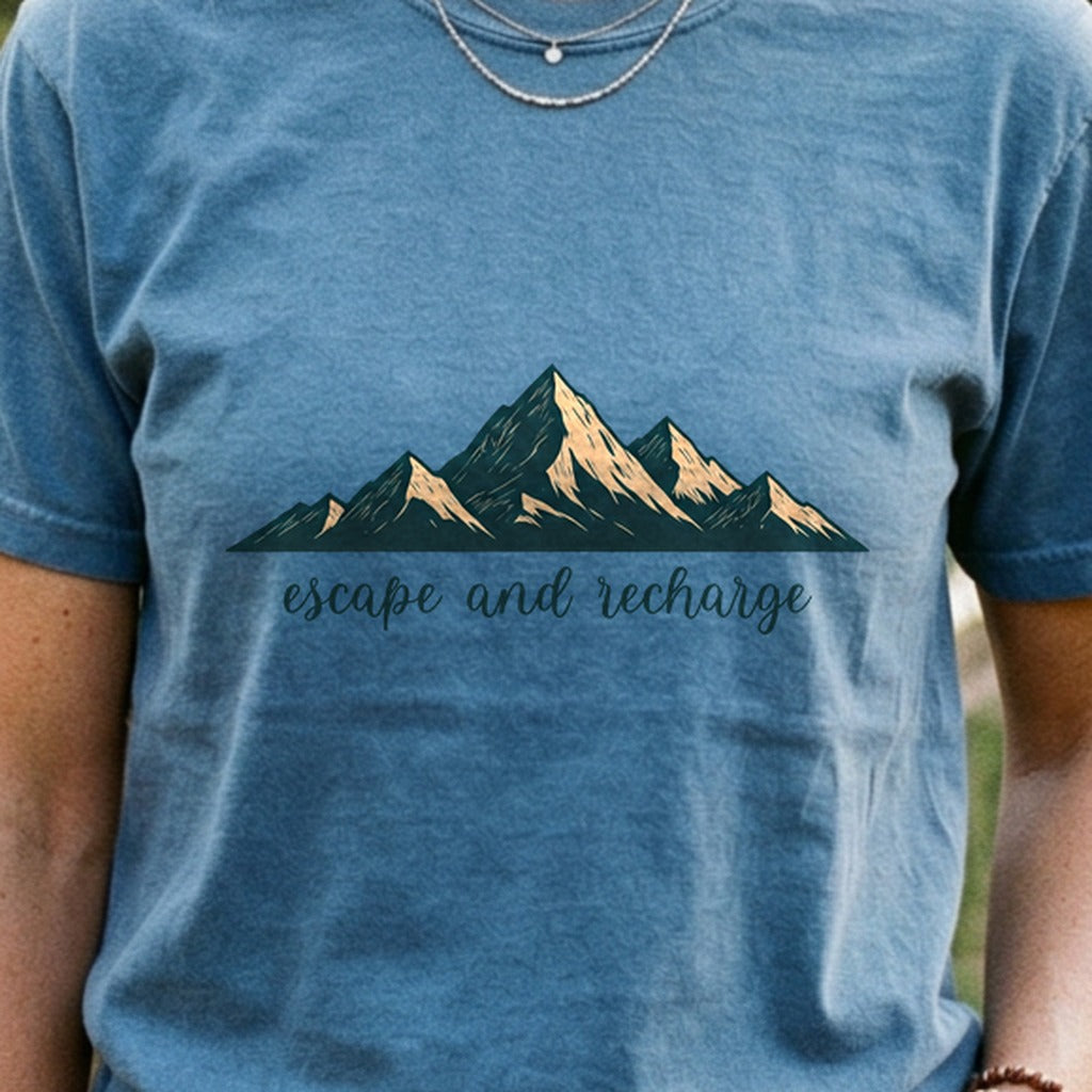 Escape and Recharge Cotton T-Shirt