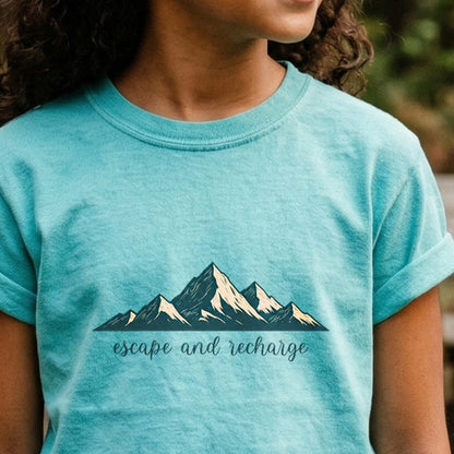 Escape and Recharge Kids Cotton T-Shirt