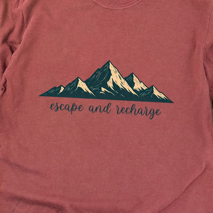 Escape and Recharge Cotton Long Sleeve