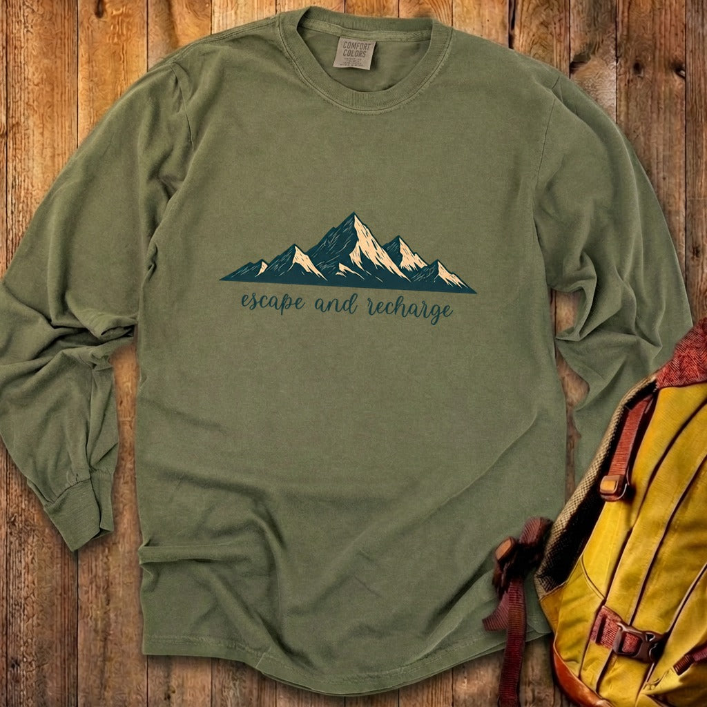 Escape and Recharge Cotton Long Sleeve