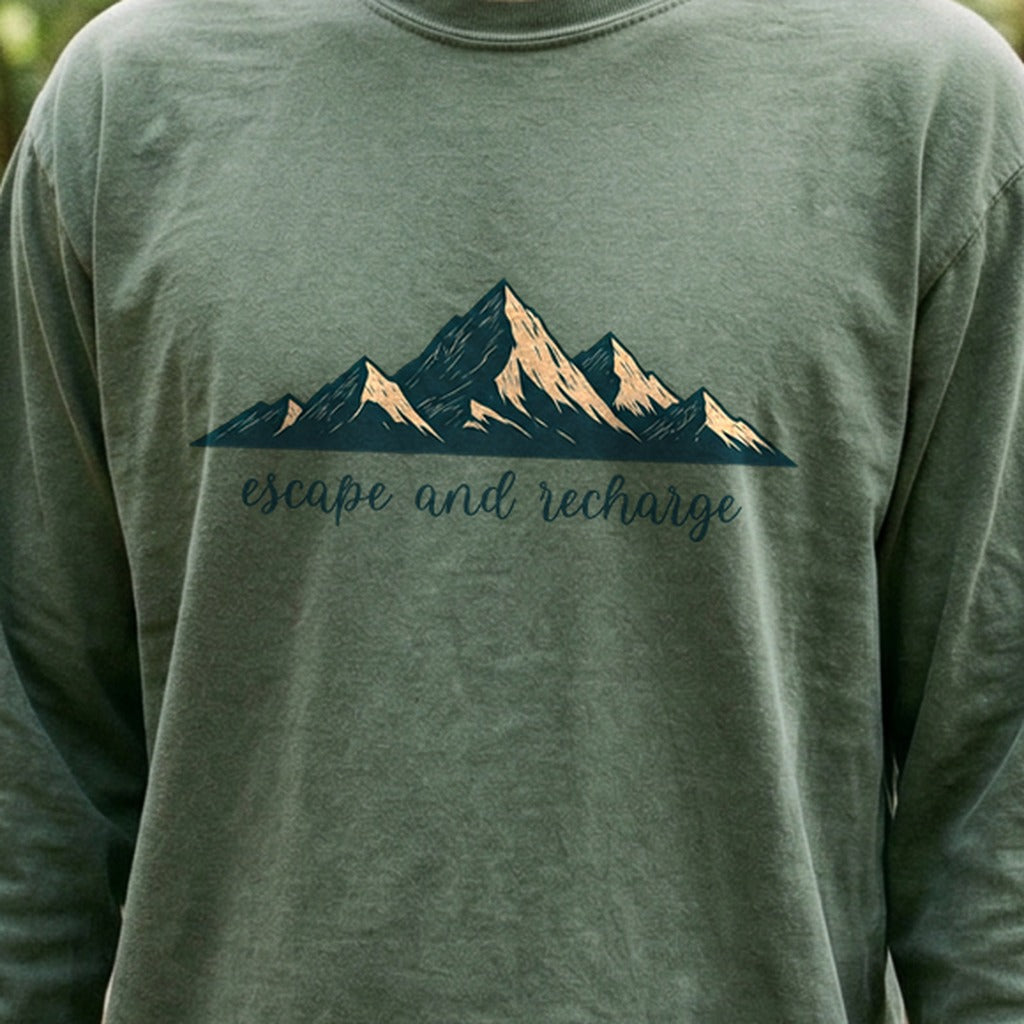 Escape and Recharge Cotton Long Sleeve
