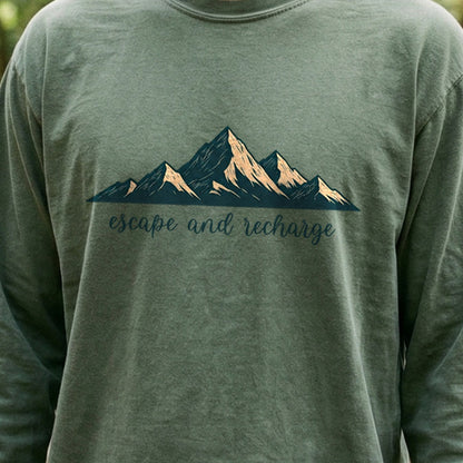 Escape and Recharge Cotton Long Sleeve