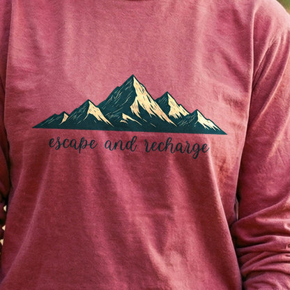 Escape and Recharge Cotton Long Sleeve