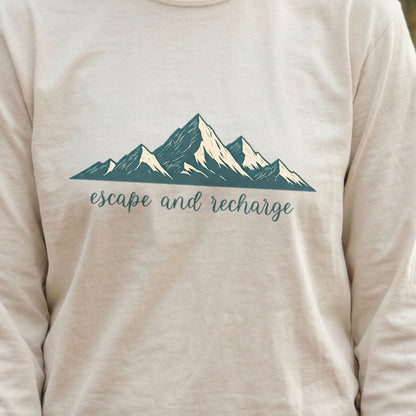 Escape and Recharge Cotton Long Sleeve