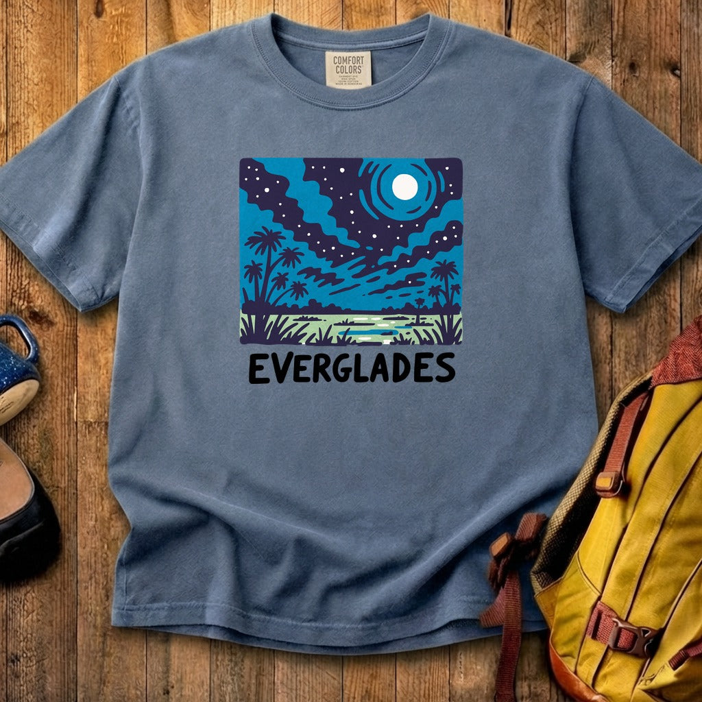 Everglades at Night Cotton T-Shirt