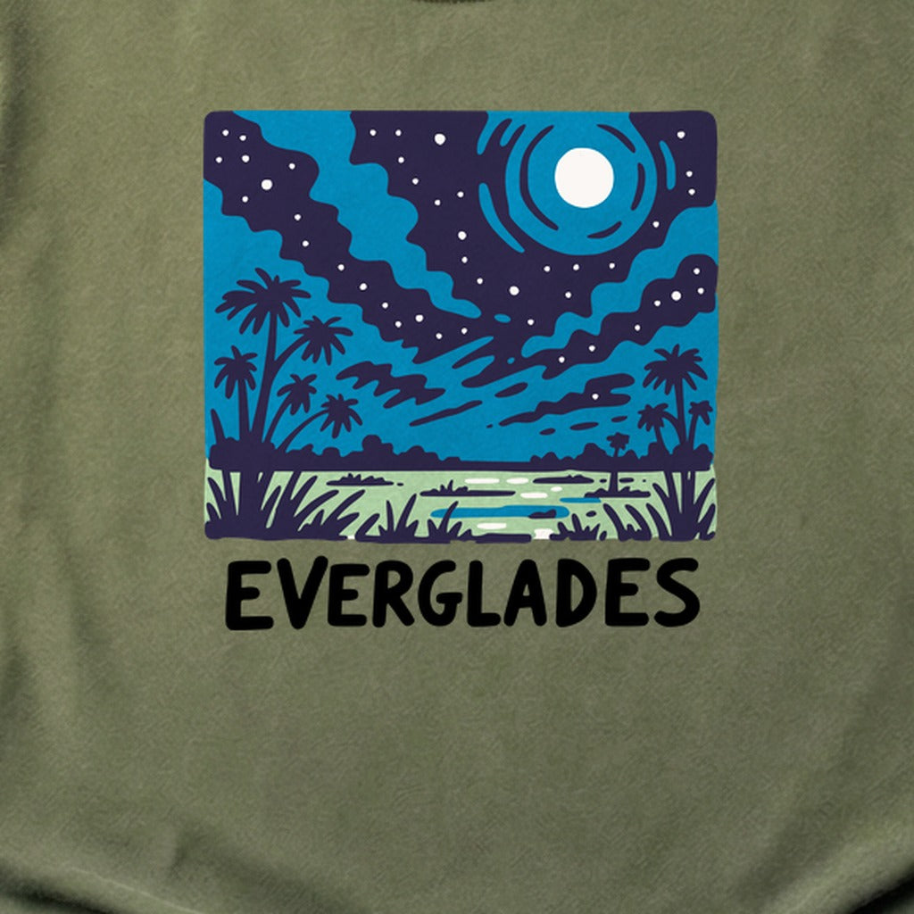 Everglades at Night Cotton T-Shirt