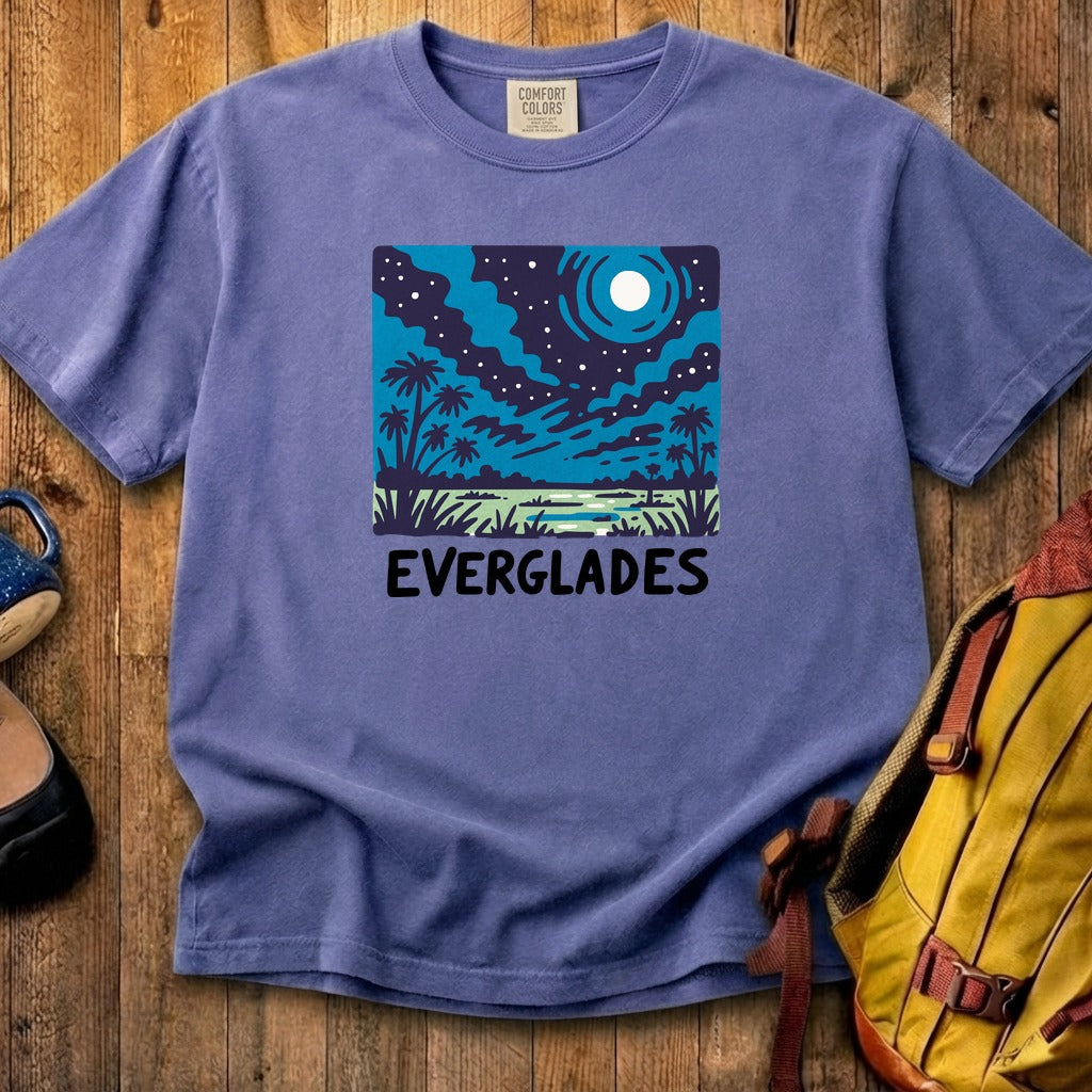 Everglades at Night Cotton T-Shirt