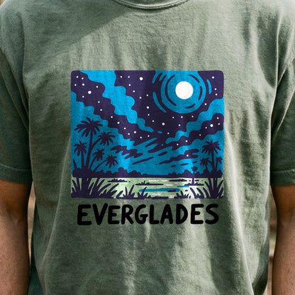Everglades at Night Cotton T-Shirt