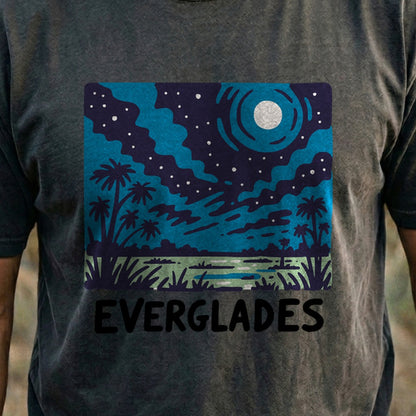 Everglades at Night Cotton T-Shirt