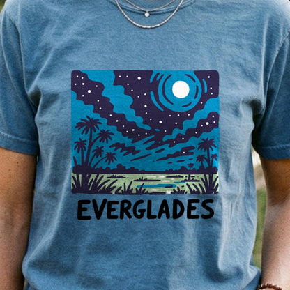 Everglades at Night Cotton T-Shirt