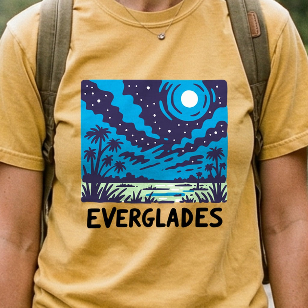 Everglades at Night Cotton T-Shirt