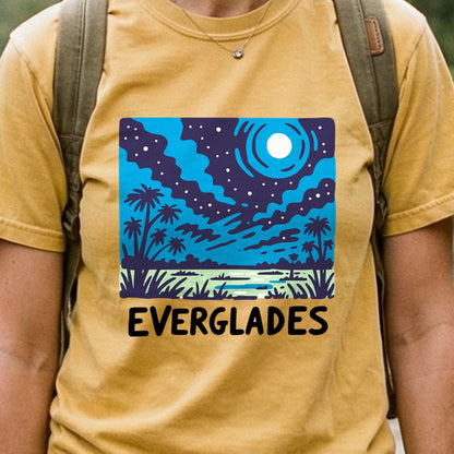 Everglades at Night Cotton T-Shirt