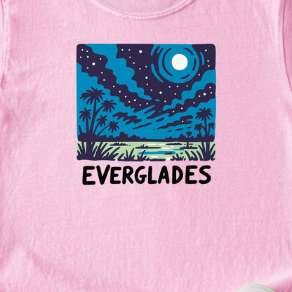 Everglades at Night Kids Cotton T-Shirt