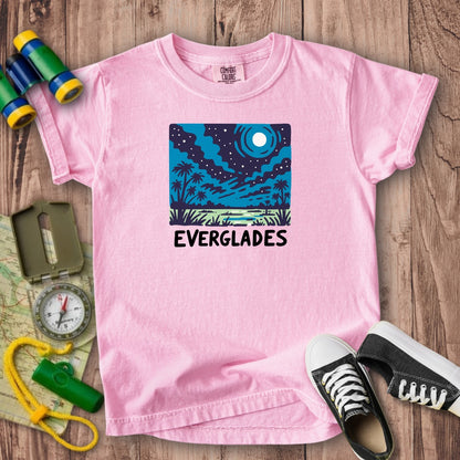 Everglades at Night Kids Cotton T-Shirt