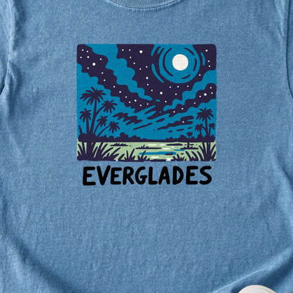 Everglades at Night Kids Cotton T-Shirt