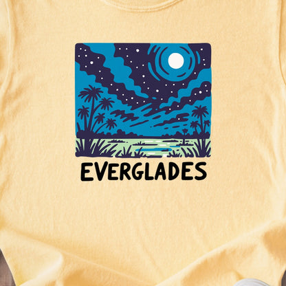 Everglades at Night Kids Cotton T-Shirt