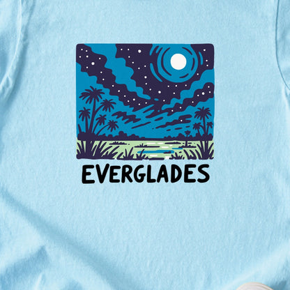 Everglades at Night Kids Cotton T-Shirt