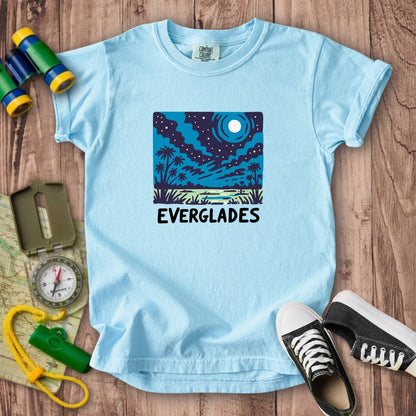 Everglades at Night Kids Cotton T-Shirt