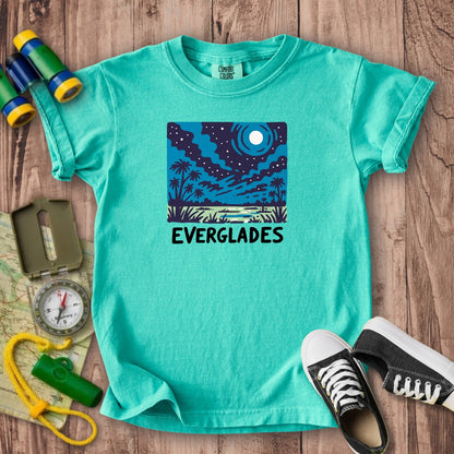 Everglades at Night Kids Cotton T-Shirt