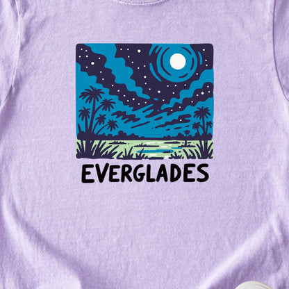 Everglades at Night Kids Cotton T-Shirt