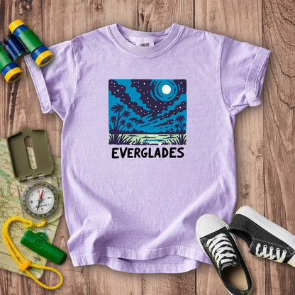 Everglades at Night Kids Cotton T-Shirt