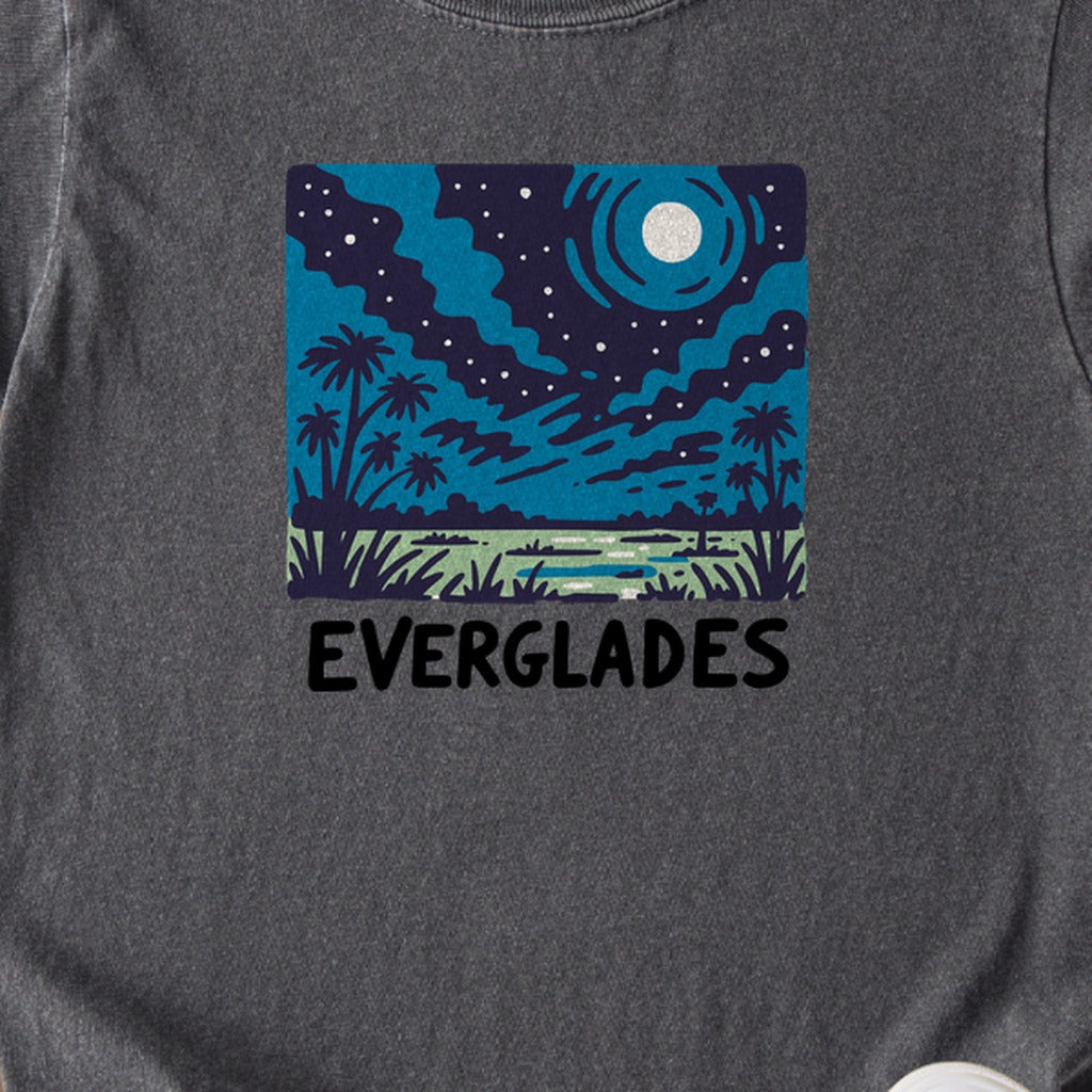 Everglades at Night Kids Cotton T-Shirt