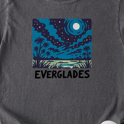 Everglades at Night Kids Cotton T-Shirt