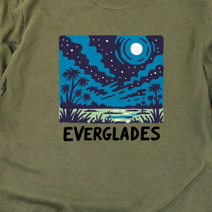 Everglades at Night Cotton Long Sleeve