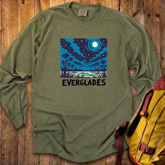 Everglades at Night Cotton Long Sleeve