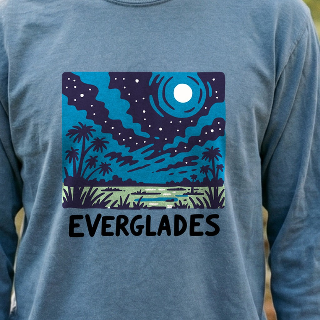 Everglades at Night Cotton Long Sleeve