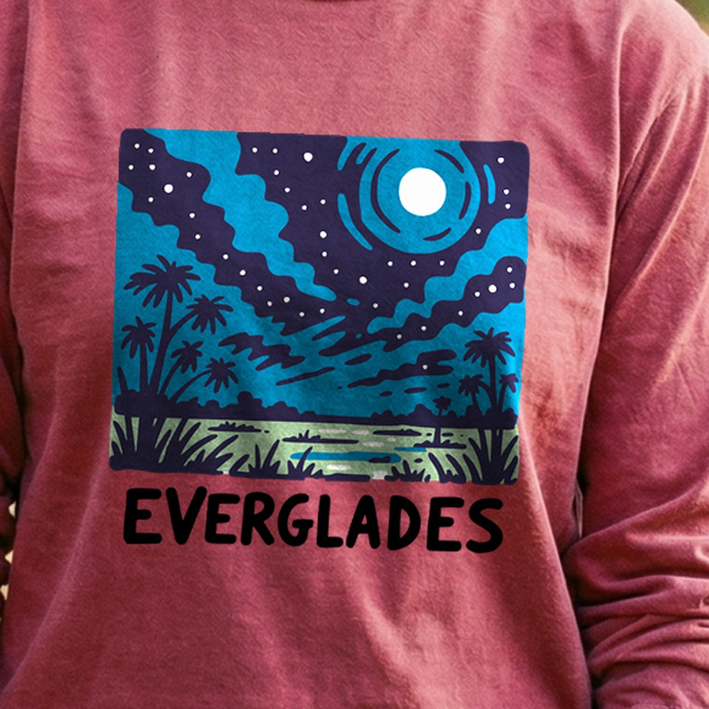 Everglades at Night Cotton Long Sleeve