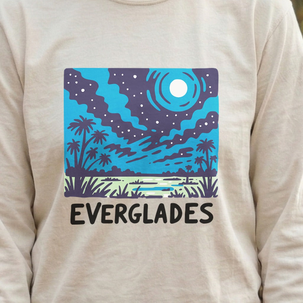 Everglades at Night Cotton Long Sleeve