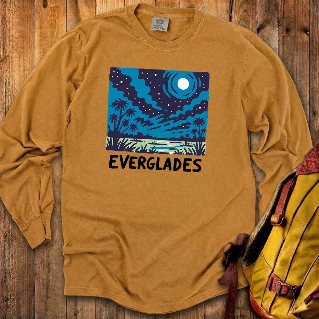 Everglades at Night Cotton Long Sleeve