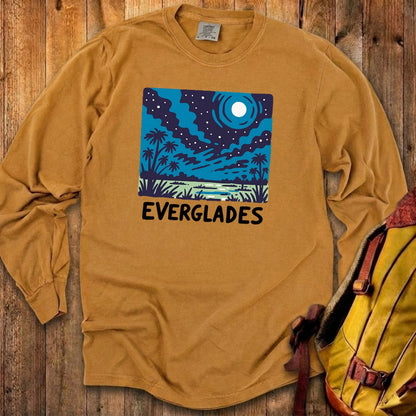 Everglades at Night Cotton Long Sleeve