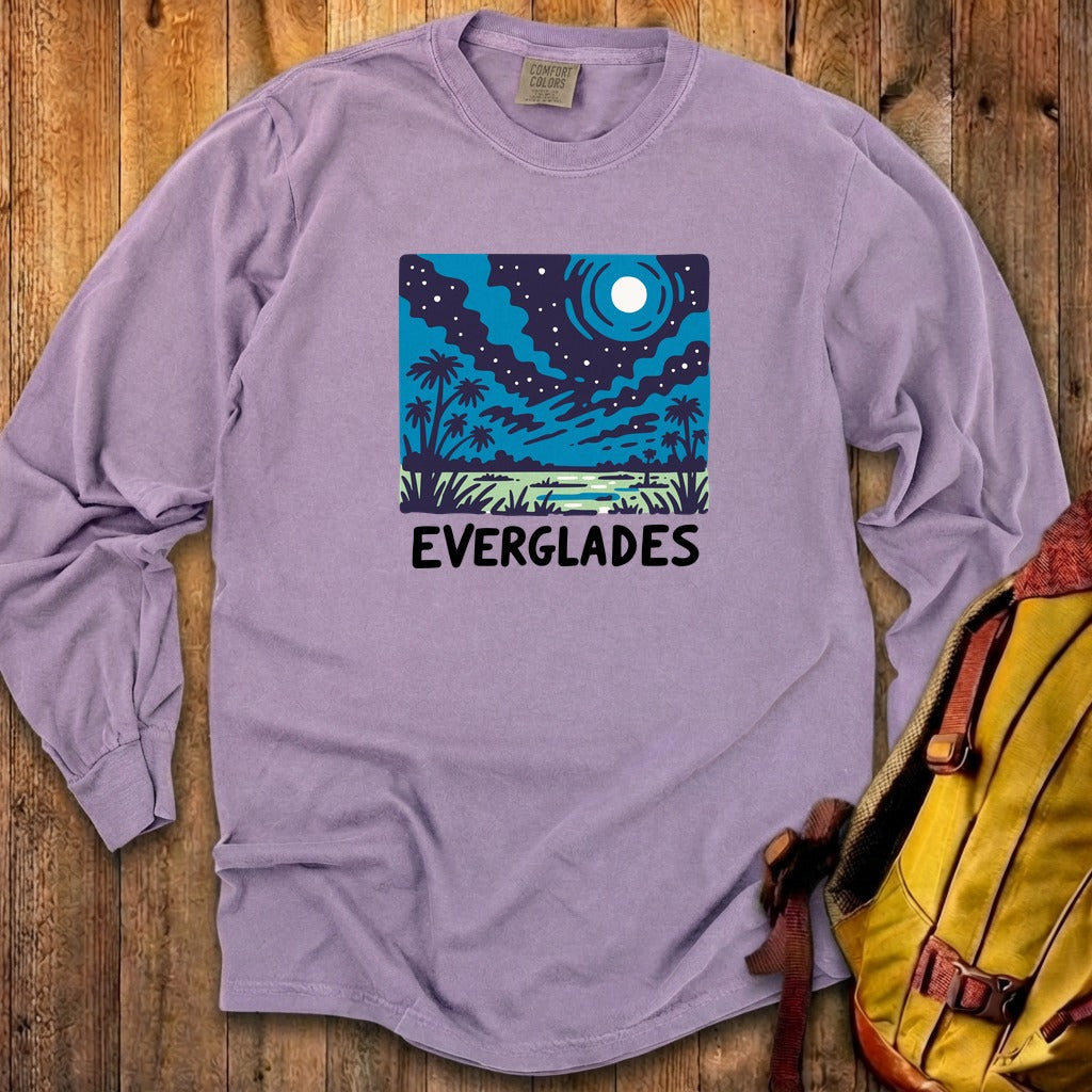 Everglades at Night Cotton Long Sleeve
