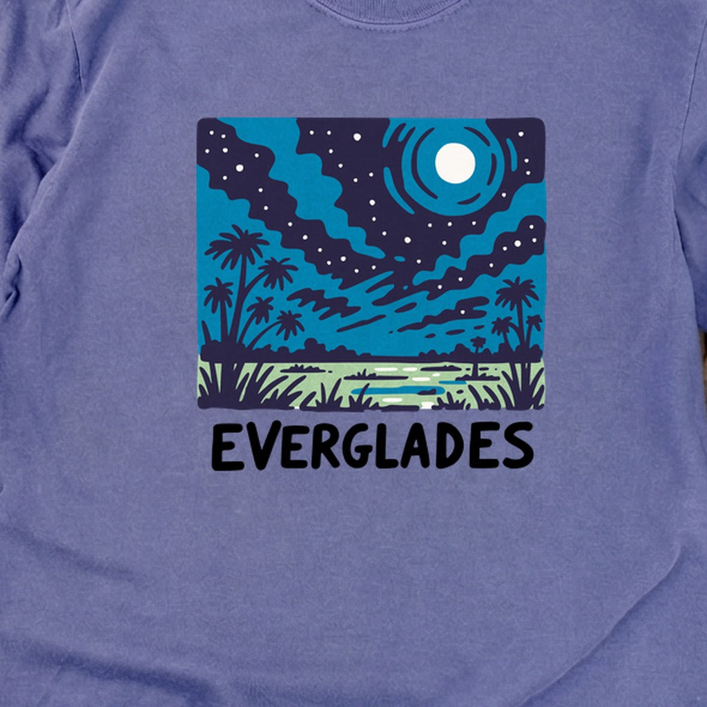 Everglades at Night Cotton Long Sleeve
