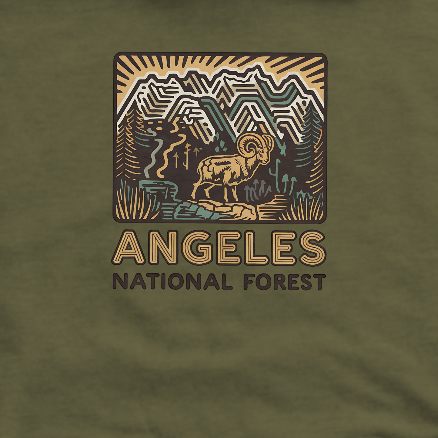Angeles National Forest Sweatshirt Adventure and Outdoors Themed Sweatshirt