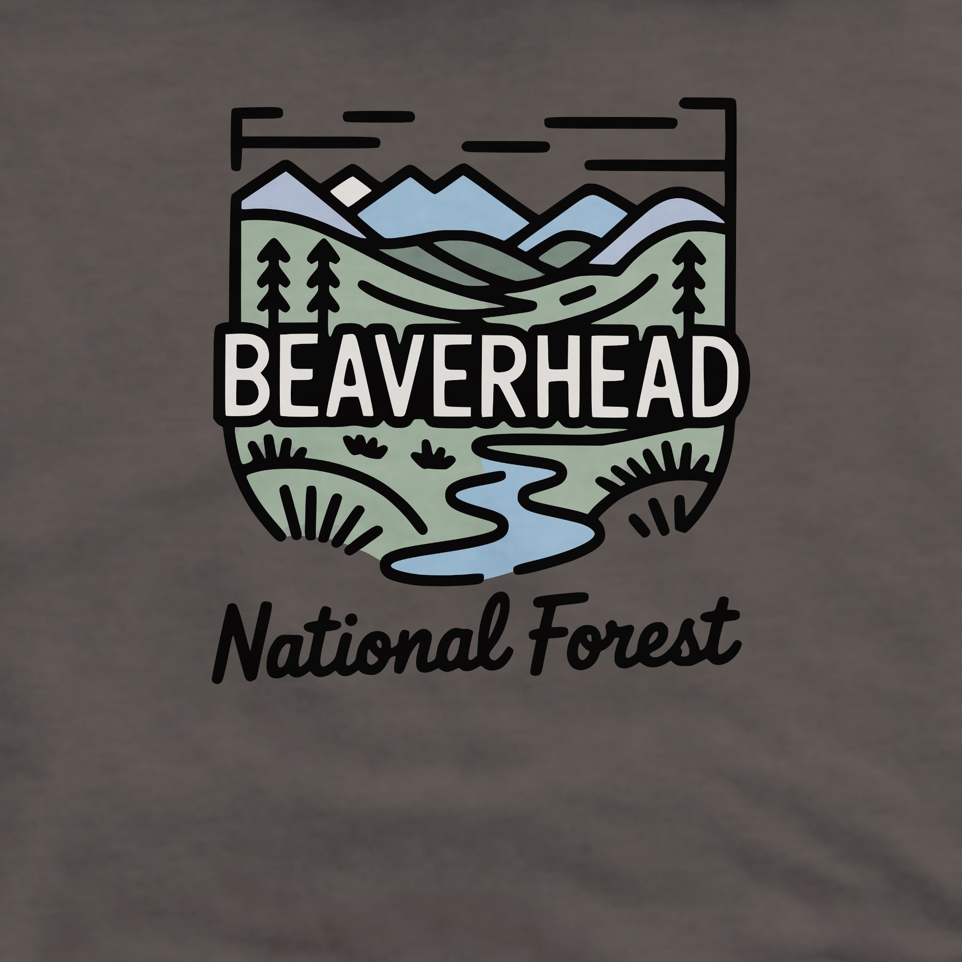 Beaverhead National Forest Crewneck Sweatshirt Adventure and Outdoors Themed Sweatshirt