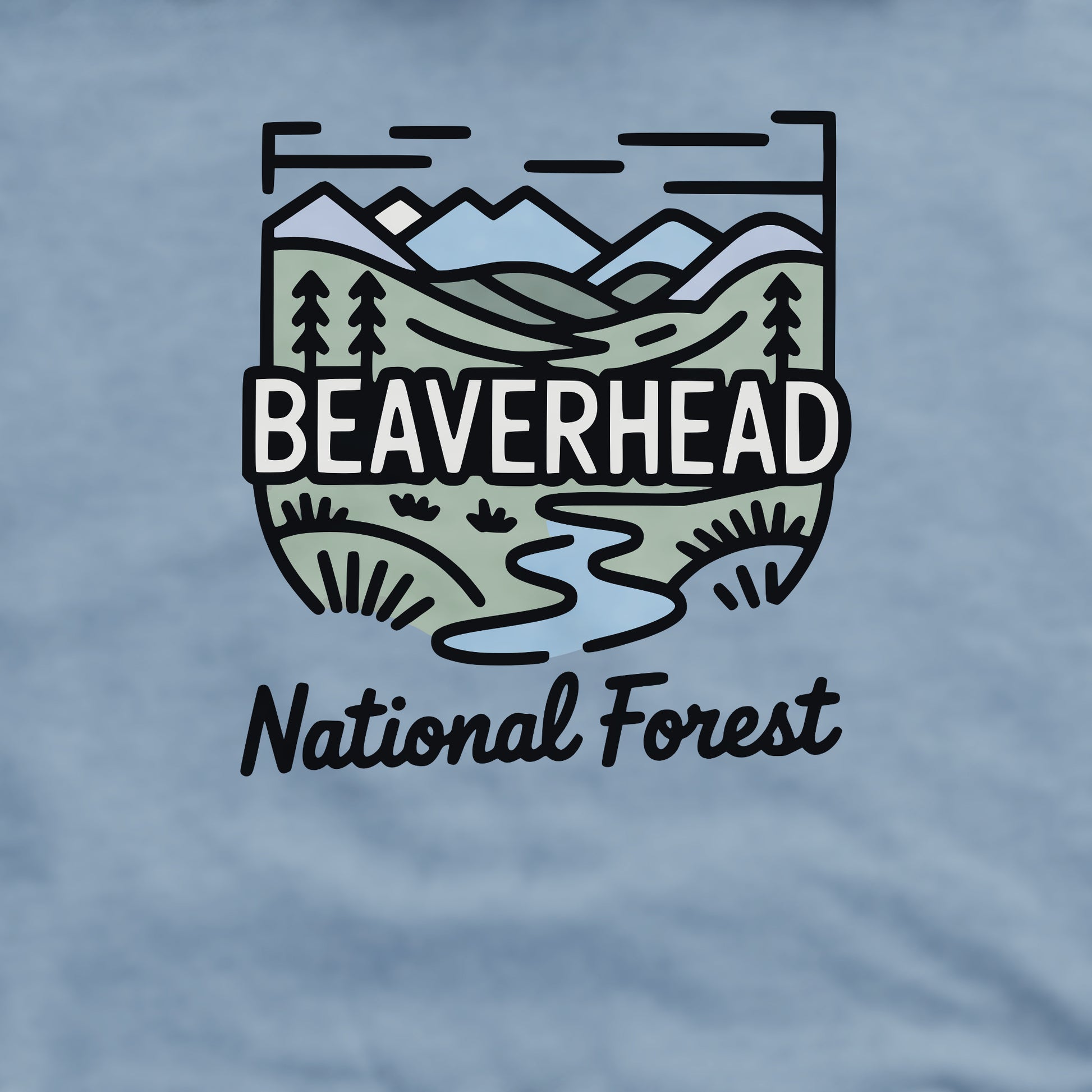 Beaverhead National Forest Crewneck Sweatshirt Adventure and Outdoors Themed Sweatshirt