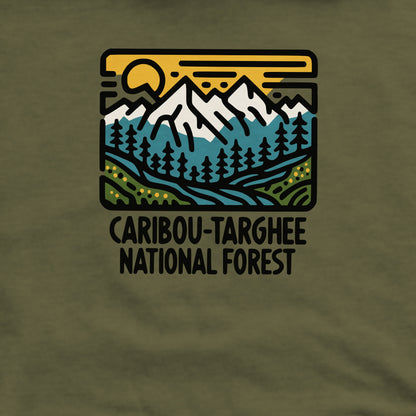 Caribou-Targhee National Forest Crewneck Sweatshirt Adventure and Outdoors Themed Sweatshirt