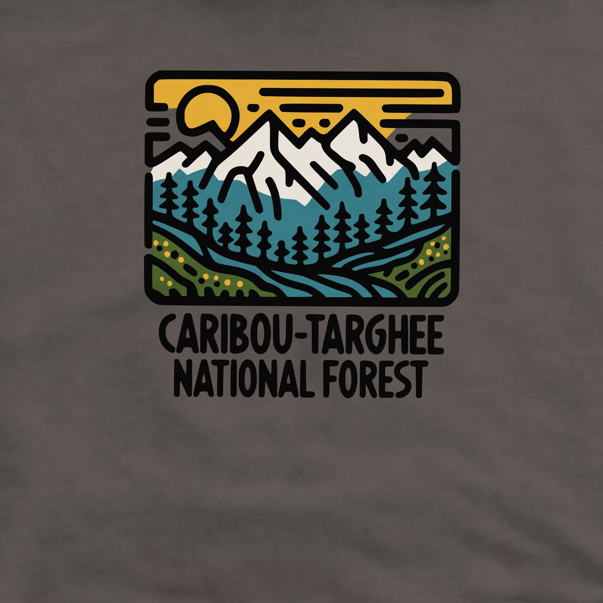 Caribou-Targhee National Forest Crewneck Sweatshirt Adventure and Outdoors Themed Sweatshirt