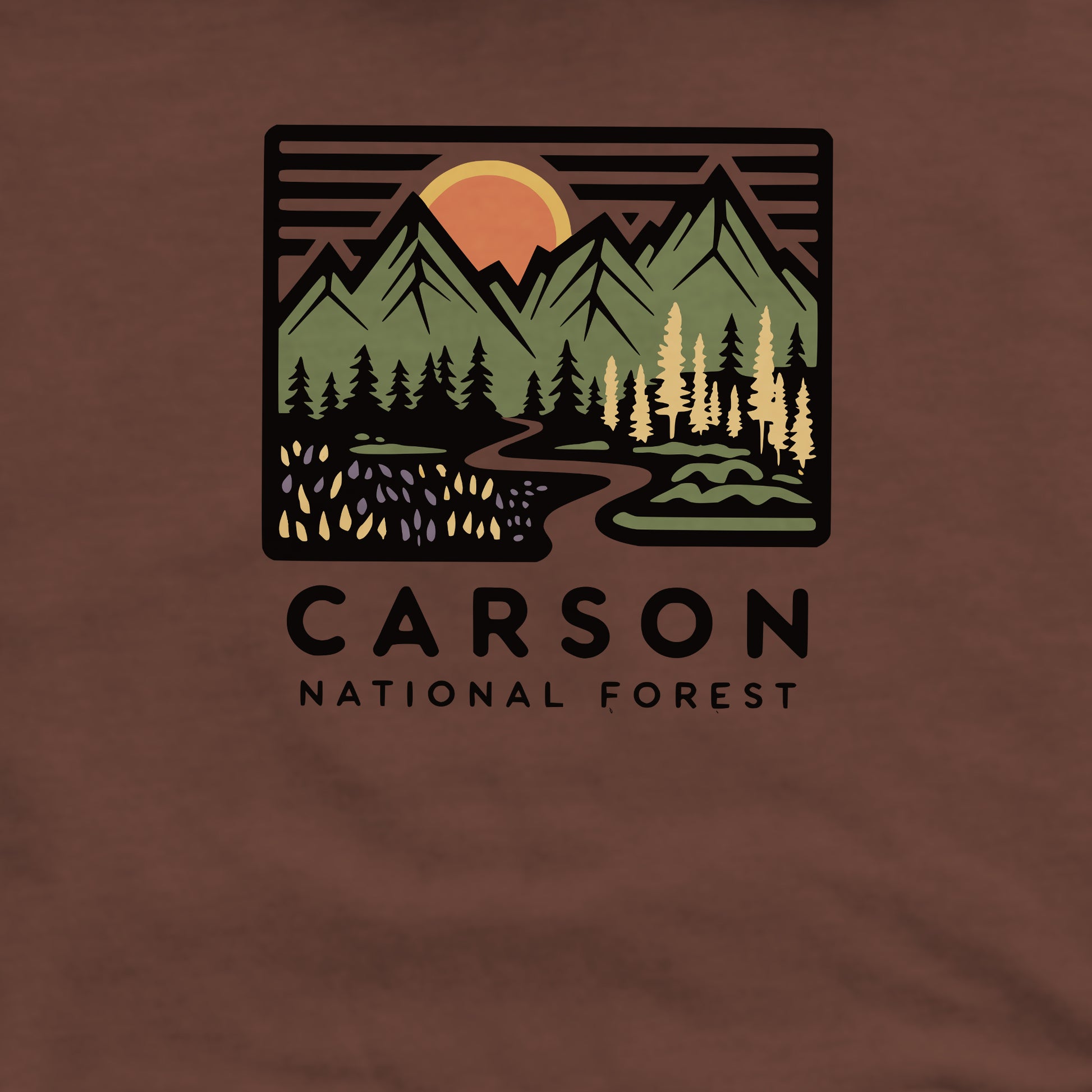 Carson National Forest Crewneck Sweatshirt Adventure and Outdoors Themed Sweatshirt