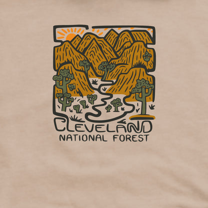 Cleveland National Forest Crewneck Sweatshirt Adventure and Outdoors Themed Sweatshirt
