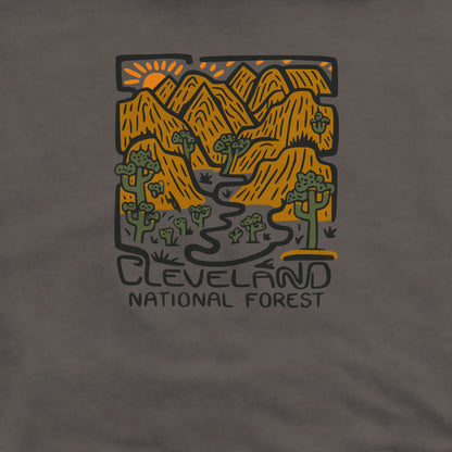 Cleveland National Forest Crewneck Sweatshirt Adventure and Outdoors Themed Sweatshirt