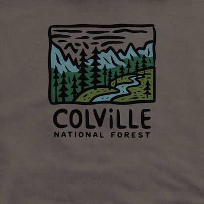 Colville National Forest Crewneck Sweatshirt Adventure and Outdoors Themed Sweatshirt