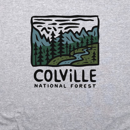 Colville National Forest Crewneck Sweatshirt Adventure and Outdoors Themed Sweatshirt