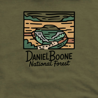 Daniel Boone National Forest Crewneck Sweatshirt Adventure and Outdoors Themed Sweatshirt