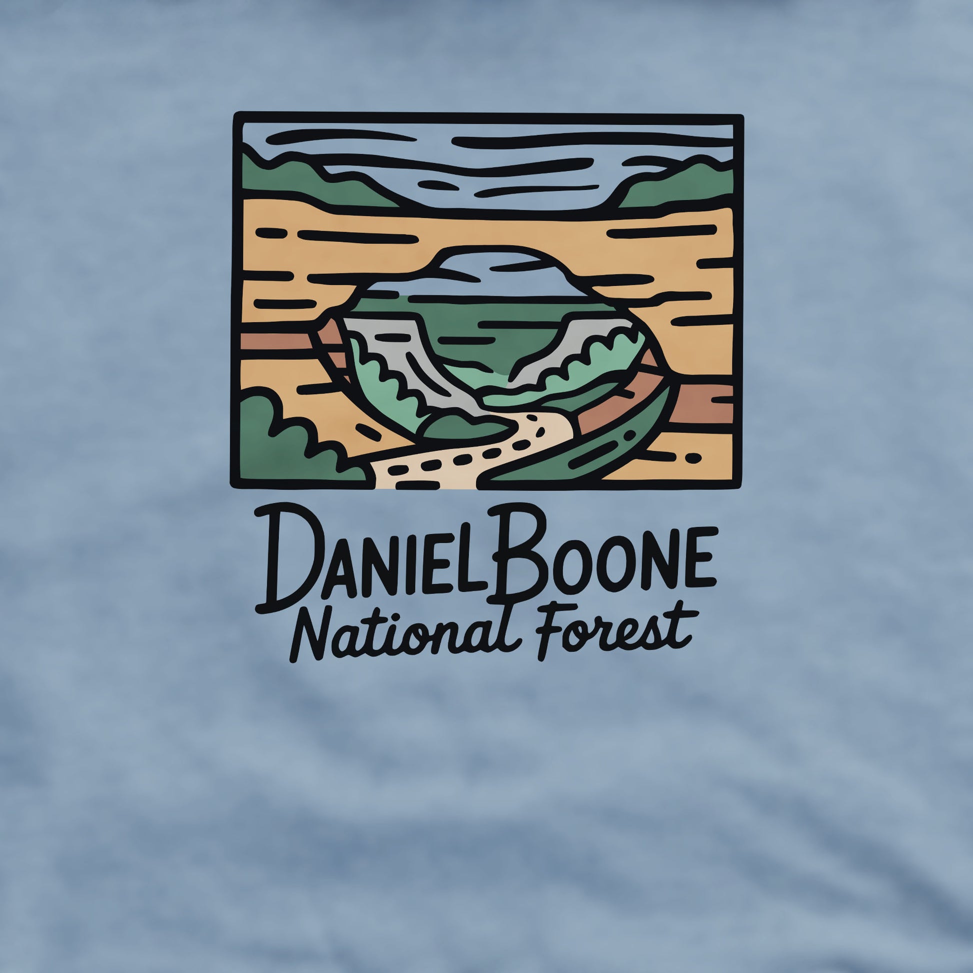 Daniel Boone National Forest Crewneck Sweatshirt Adventure and Outdoors Themed Sweatshirt