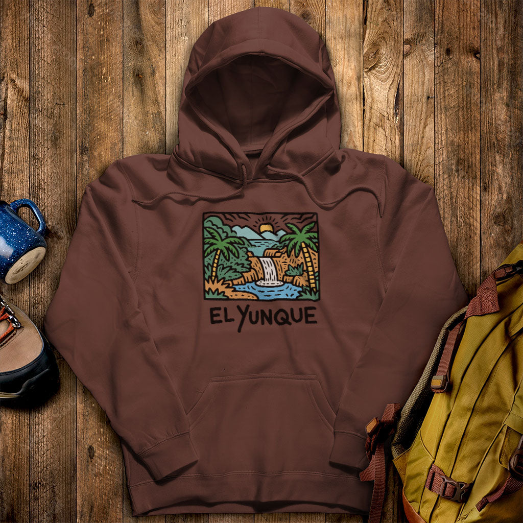 El Yunque National Forest Hoodie Cocoa Adventure and Outdoors Themed Hoodie