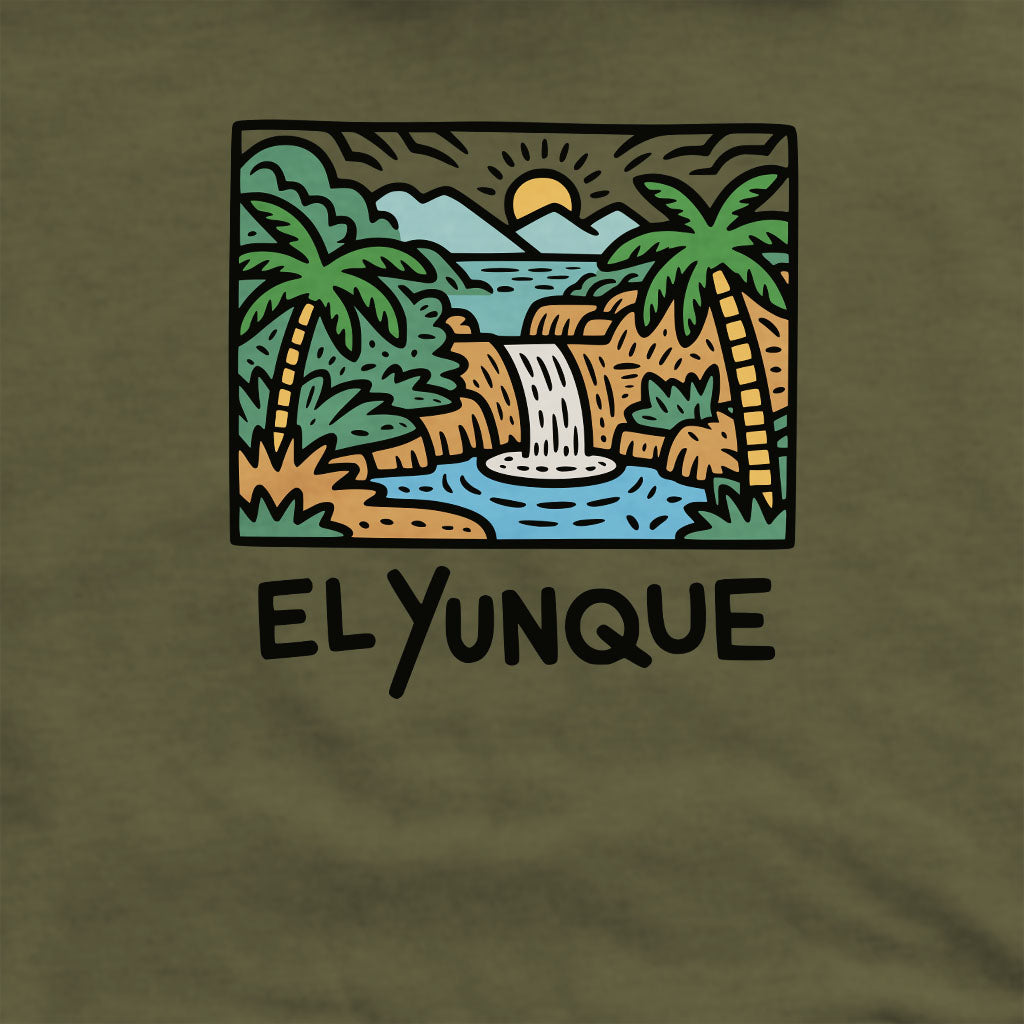El Yunque National Forest Crewneck Sweatshirt Adventure and Outdoors Themed Sweatshirt